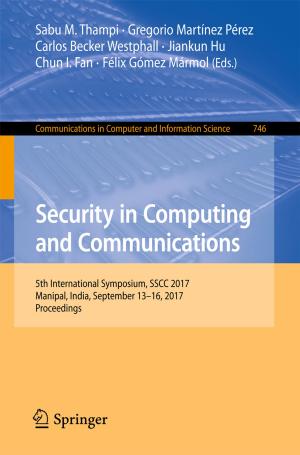 Cover of the book Security in Computing and Communications by Takeshi Emura, Shigeyuki Matsui, Virginie Rondeau