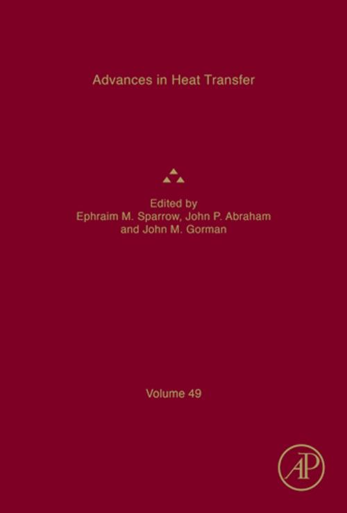 Cover of the book Advances in Heat Transfer by Ephraim M. Sparrow, John M. Gorman, John Patrick Abraham, Elsevier Science