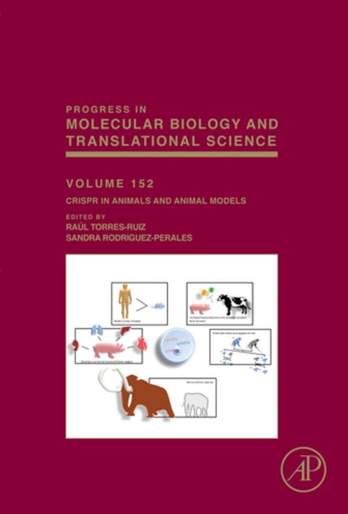 Cover of the book CRISPR in Animals and Animal Models by Sandra Rodriguez-Perales, Raul Torres-Ruiz, Elsevier Science