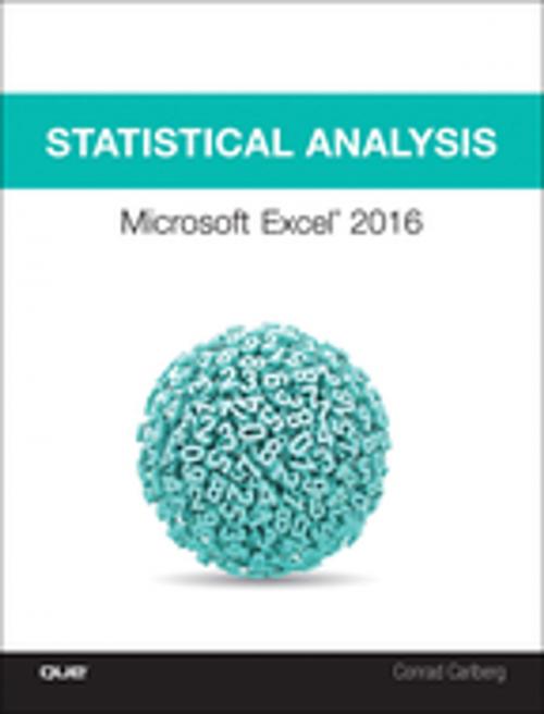 Cover of the book Statistical Analysis by Conrad Carlberg, Pearson Education