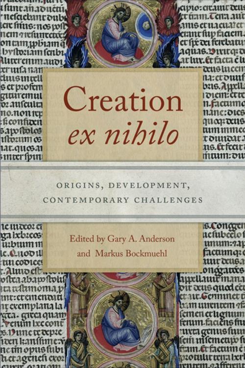 Cover of the book Creation ex nihilo by , University of Notre Dame Press