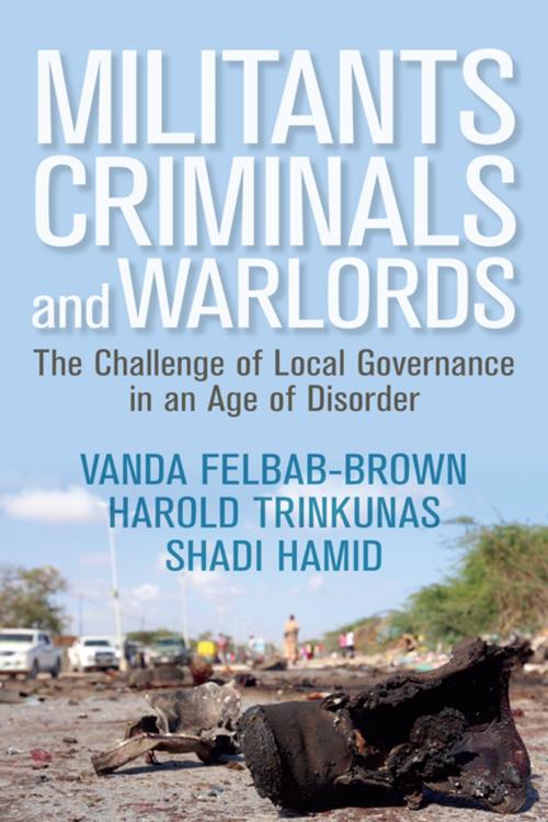 Cover of the book Militants, Criminals, and Warlords by Vanda Felbab-Brown, Harold Trinkunas, Shadi Hamid, Brookings Institution Press