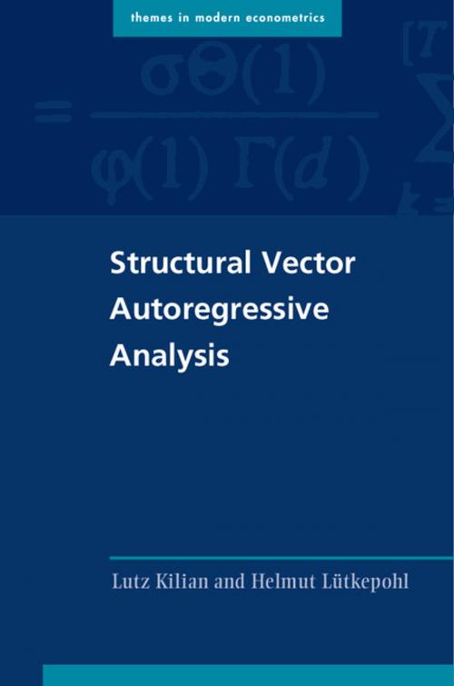 Cover of the book Structural Vector Autoregressive Analysis by Lutz Kilian, Helmut Lütkepohl, Cambridge University Press