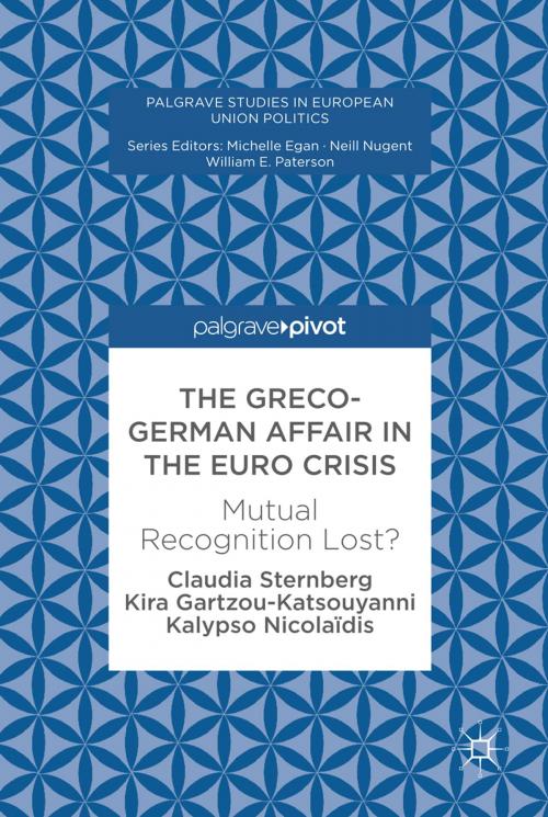 Cover of the book The Greco-German Affair in the Euro Crisis by Kalypso Nicolaidis, Kira Gartzou-Katsouyanni, Claudia Sternberg, Palgrave Macmillan UK