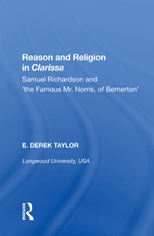 Cover of the book Reason and Religion in Clarissa by E. Derek Taylor, Taylor and Francis