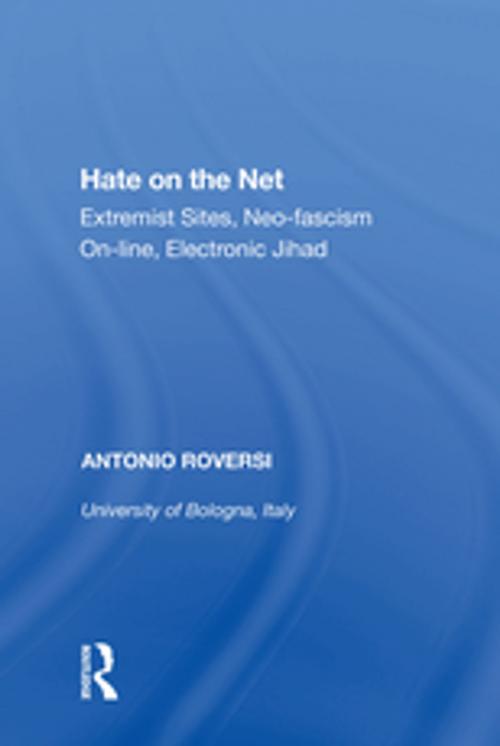 Cover of the book Hate on the Net by Antonio Roversi, Taylor and Francis
