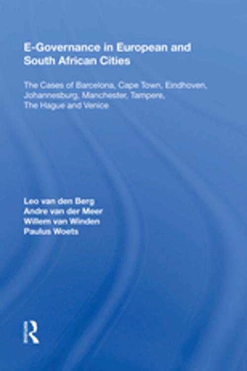 Cover of the book E-Governance in European and South African Cities by Leo van den Berg, Taylor and Francis