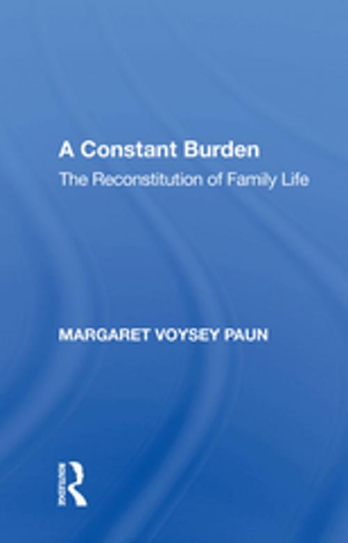 Cover of the book A Constant Burden by Margaret Voysey Paun, Taylor and Francis