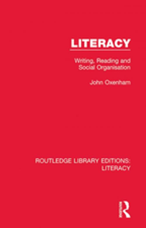 Cover of the book Literacy by John Oxenham, Taylor and Francis