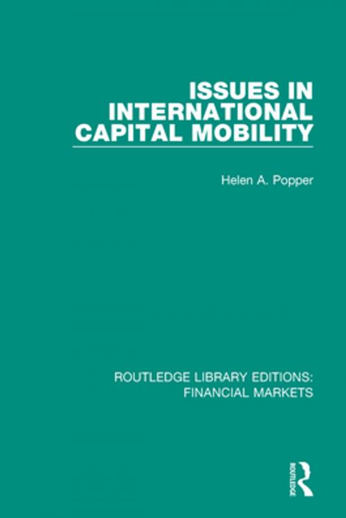 Cover of the book Issues in International Capital Mobility by Helen Popper, Taylor and Francis