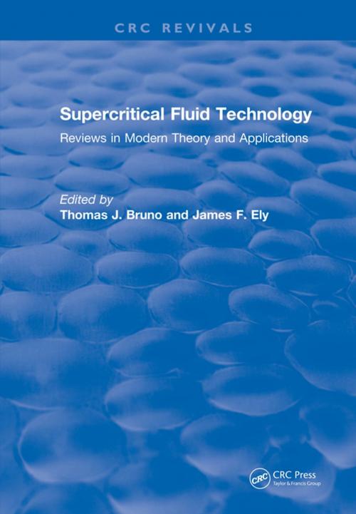 Cover of the book Supercritical Fluid Technology (1991) by Thomas J. Bruno, James F. Ely, CRC Press