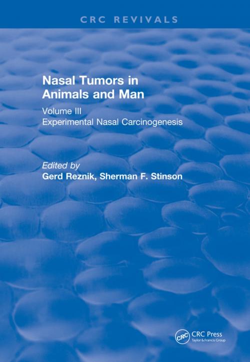 Cover of the book Nasal Tumors in Animals and Man Vol. III (1983) by , CRC Press