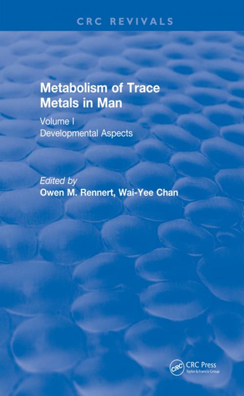Cover of the book Metabolism of Trace Metals in Man Vol. I (1984) by , CRC Press