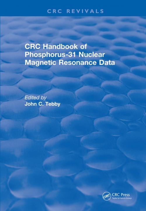 Cover of the book Handbook of Phosphorus-31 Nuclear Magnetic Resonance Data (1990) by John C. Tebby, CRC Press