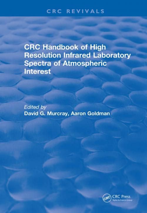 Cover of the book Handbook of High Resolution Infrared Laboratory Spectra of Atmospheric Interest (1981) by Aaron Goldman, David G. Murcray, CRC Press