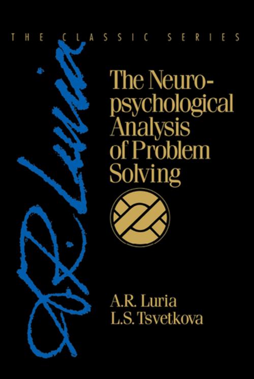 Cover of the book The Neuropsychological Analysis of Problem Solving by Luria, Taylor and Francis