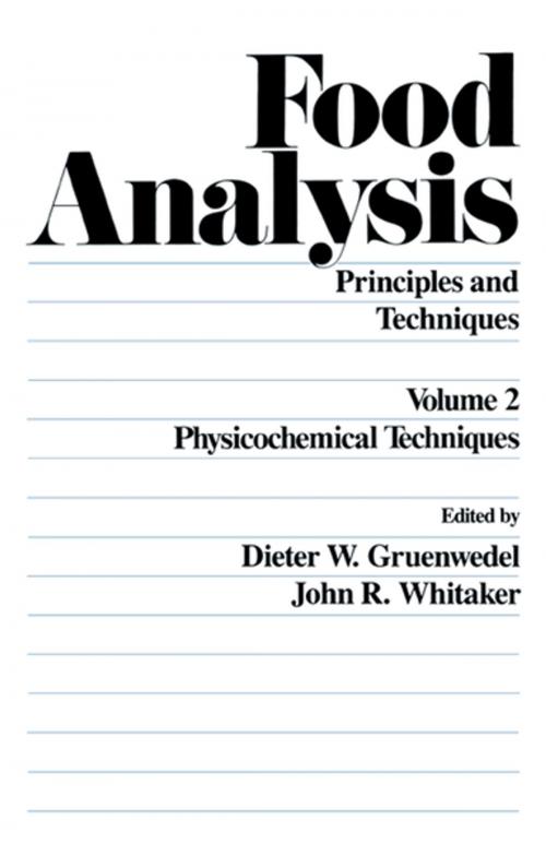 Cover of the book Food Analysis by Gruenwedel, CRC Press