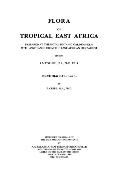 Cover of the book Flora of Tropical East Africa by P. Cribb, CRC Press
