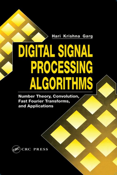 Cover of the book Digital Signal Processing Algorithms by Hari Krishna, CRC Press