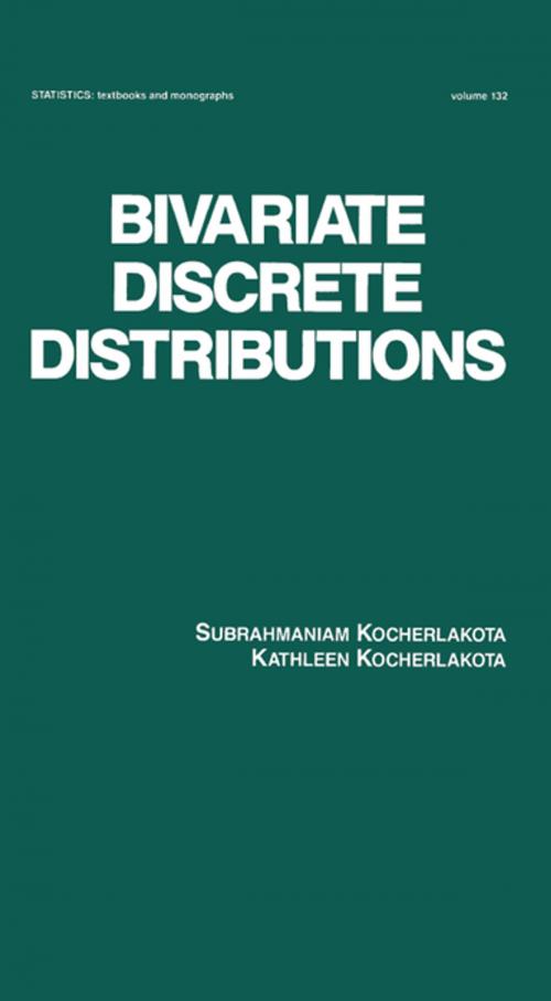 Cover of the book Bivariate Discrete Distributions by Kocherlakota, CRC Press