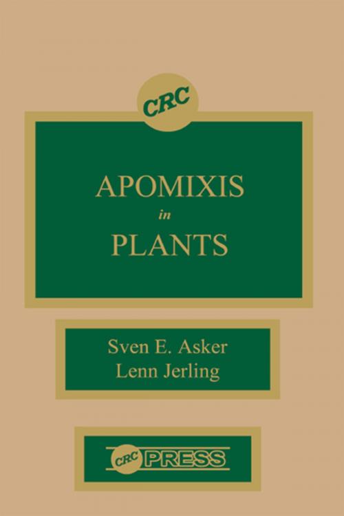 Cover of the book Apomixis in Plants by Lenn Jerling, CRC Press