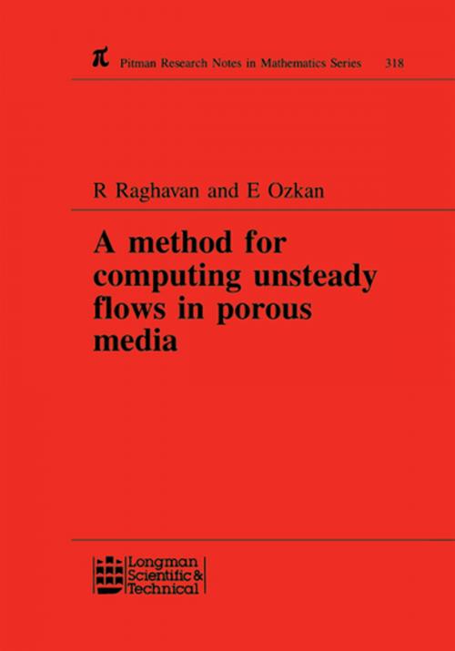 Cover of the book A Method for Computing Unsteady Flows in Porous Media by R Raghavan, CRC Press