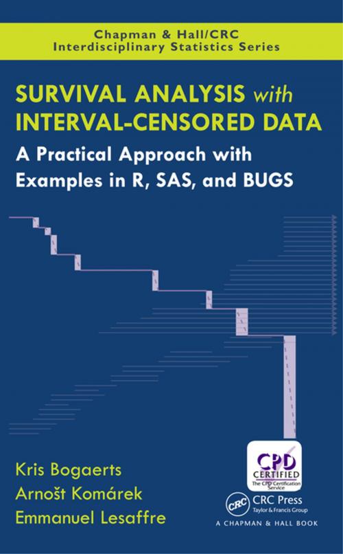 Cover of the book Survival Analysis with Interval-Censored Data by Emmanuel Lesaffre, Kris Bogaerts, Arnost Komarek, CRC Press