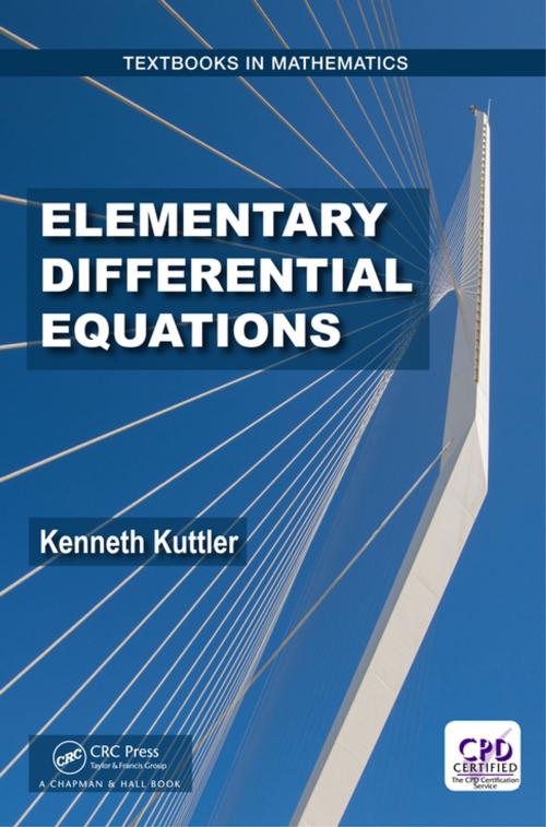 Cover of the book Elementary Differential Equations by Kenneth Kuttler, CRC Press