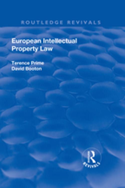 Cover of the book European Intellectual Property Law by Terence Prime, Taylor and Francis