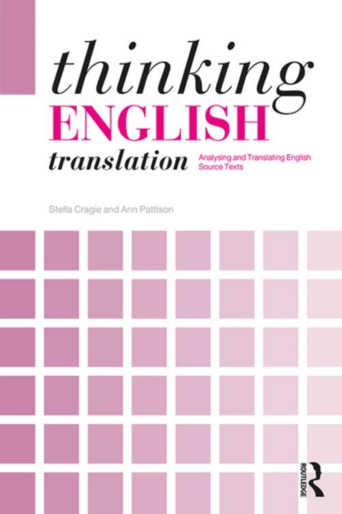 Cover of the book Thinking English Translation by Stella Cragie, Ann Pattison, Taylor and Francis