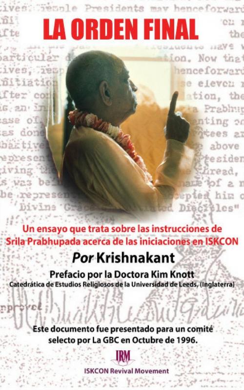 Cover of the book La Orden Final by Krishnakant, ISKCON Revival Movement