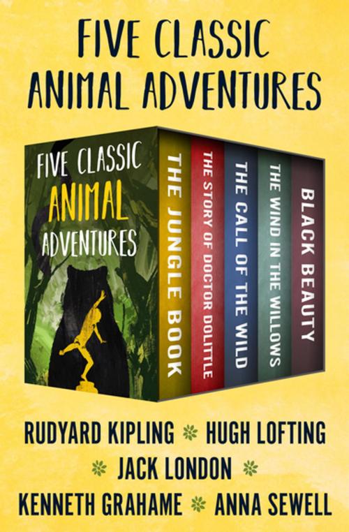 Cover of the book Five Classic Animal Adventures by Jack London, Rudyard Kipling, Hugh Lofting, Anna Sewell, Kenneth Grahame, Open Road Media