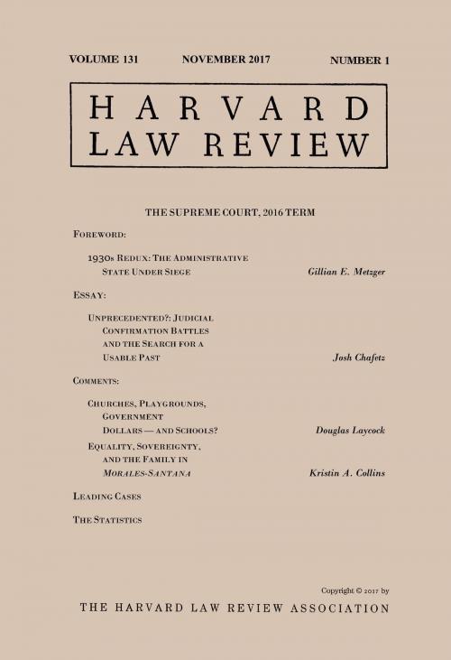 Cover of the book Harvard Law Review: Volume 131, Number 1 - November 2017 by Harvard Law Review, Quid Pro, LLC