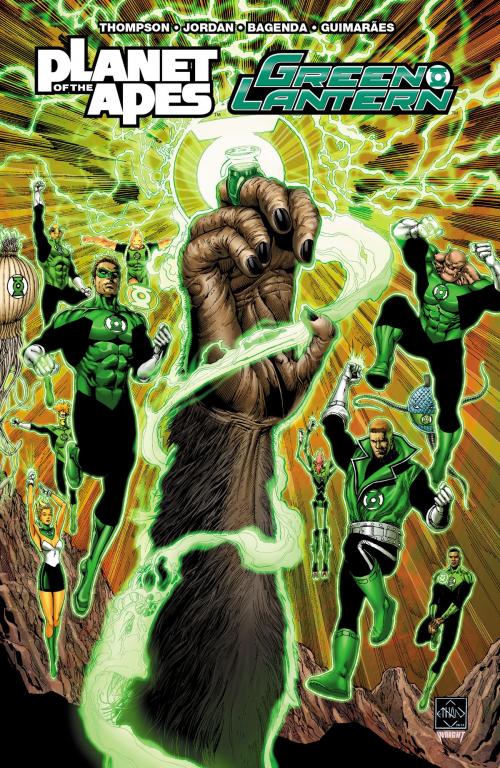 Cover of the book Planet of the Apes/Green Lantern by Justin Jordan, Robbie Thompson, BOOM! Studios