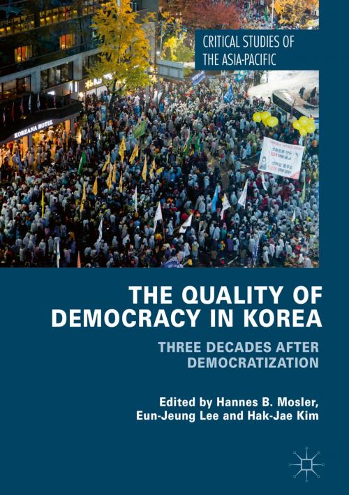 Cover of the book The Quality of Democracy in Korea by , Springer International Publishing