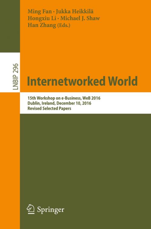Cover of the book Internetworked World by , Springer International Publishing