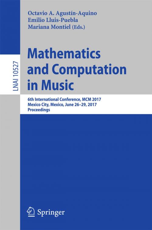 Cover of the book Mathematics and Computation in Music by , Springer International Publishing