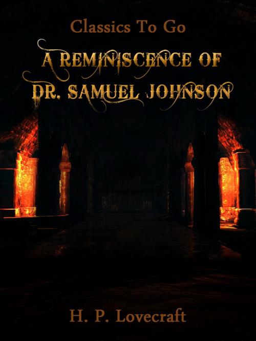 Cover of the book A Reminiscence of Dr. Samuel Johnson by H. P. Lovecraft, Otbebookpublishing