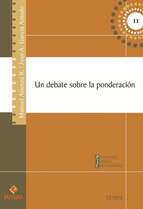 Cover of the book Un debate sobre la ponderación by Manuel Atienza, Juan A. García Amado, Palestra Editores