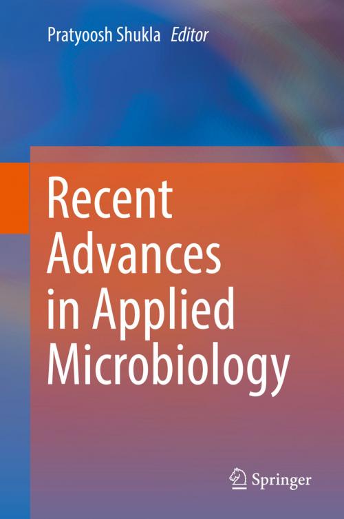 Cover of the book Recent advances in Applied Microbiology by , Springer Singapore