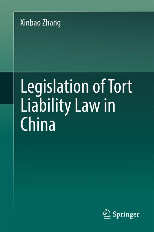 Cover of the book Legislation of Tort Liability Law in China by Xinbao Zhang, Springer Singapore