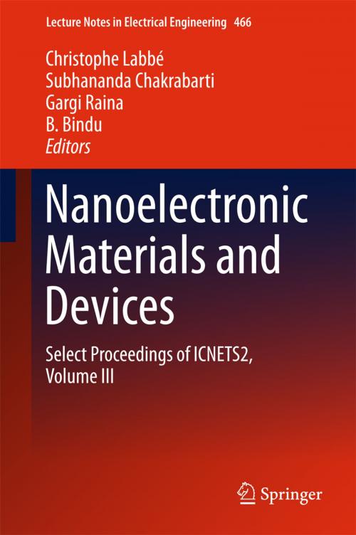 Cover of the book Nanoelectronic Materials and Devices by , Springer Singapore