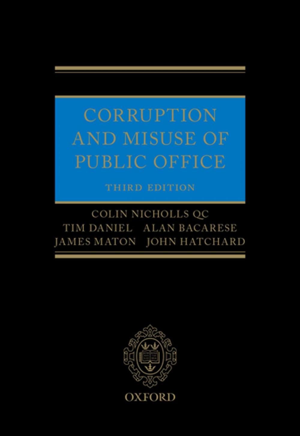 Big bigCover of Corruption and Misuse of Public Office