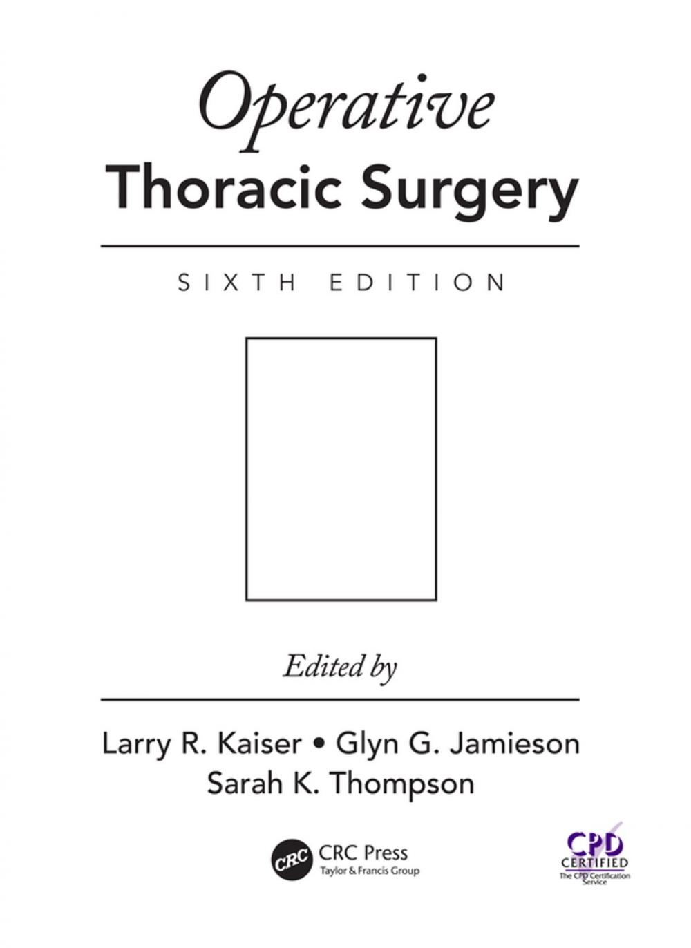 Big bigCover of Operative Thoracic Surgery