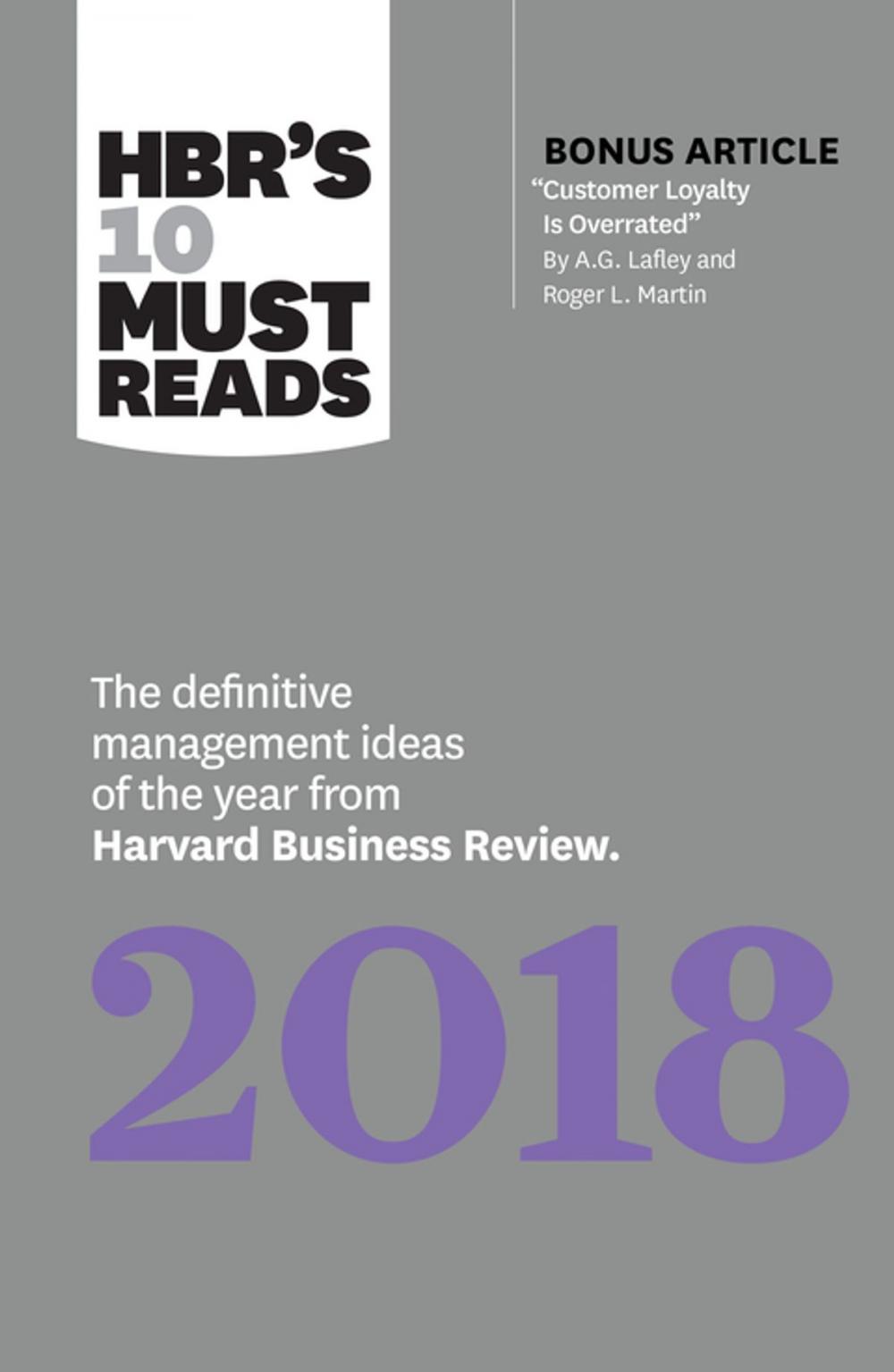 Big bigCover of HBR's 10 Must Reads 2018