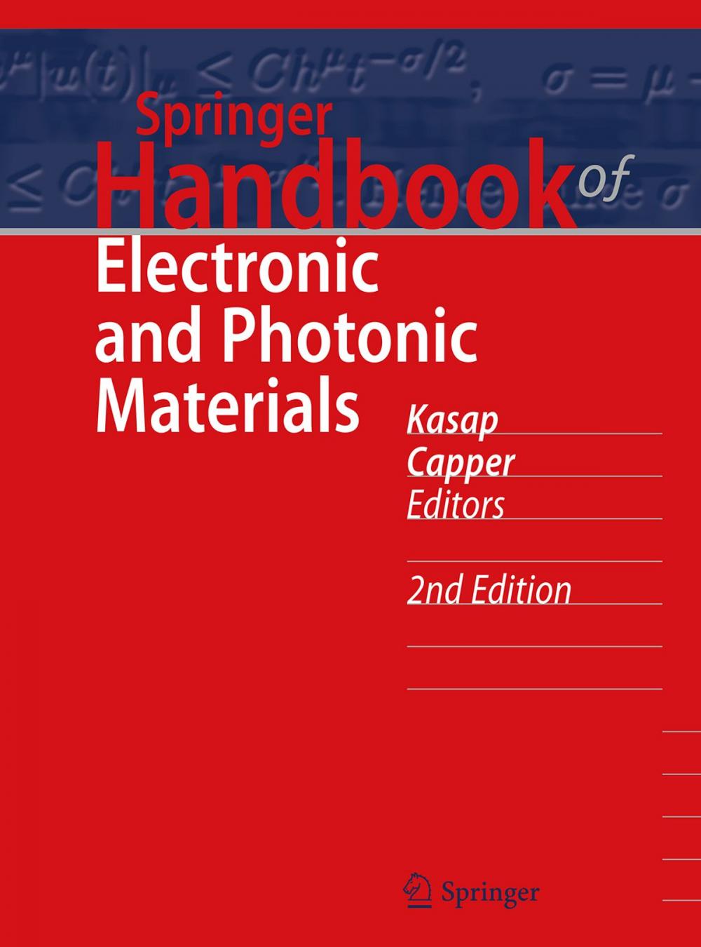 Big bigCover of Springer Handbook of Electronic and Photonic Materials