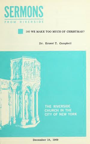 Cover of the book Do We Make Too Much of Christmas? by H. A. Ironside