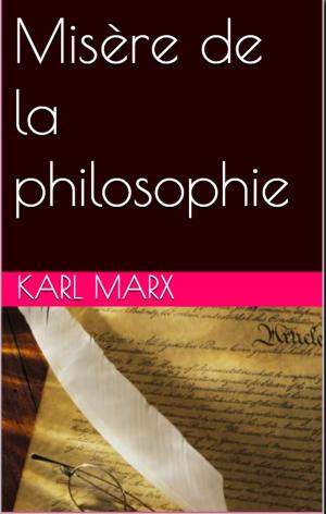 Cover of the book Misère de la philosophie by EDMOND ABOUT