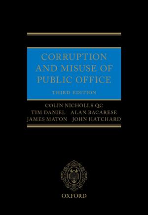 Book cover of Corruption and Misuse of Public Office