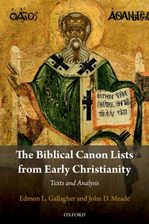 Cover of the book The Biblical Canon Lists from Early Christianity by Elaine Treharne